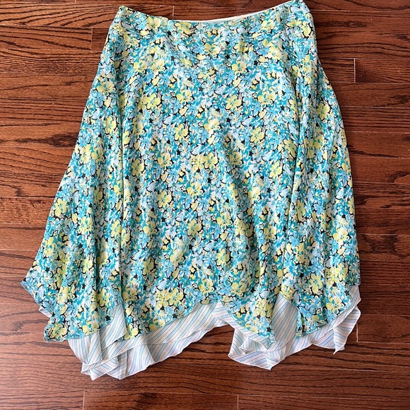 Nine West silk floral skirt, 14 - Picture 6 of 8